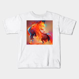 Fiery Horse Kids T-Shirt